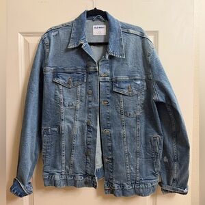 Old Navy Men's Blue Denim Trucker Jacket